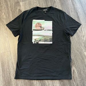 Express (Med) Moon Graphic T Shirt